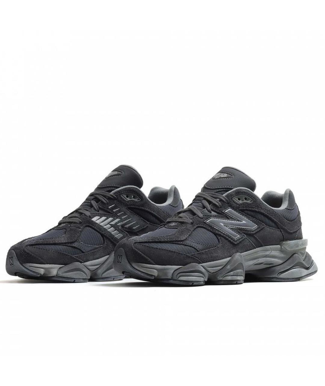 NEW BALANCE Антрацитовые текстильные низкие кроссовки / кеды, фото 5