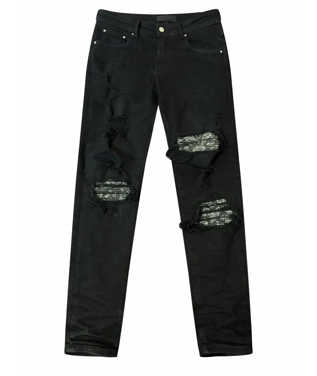 AMIRI Черные хлопковые джинсы скинни, фото 1