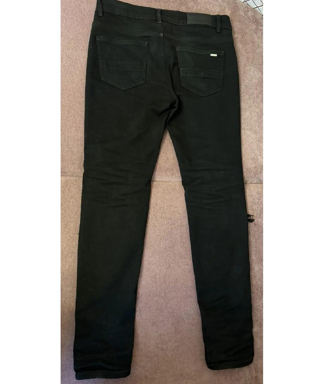 AMIRI Черные хлопковые джинсы скинни, фото 2