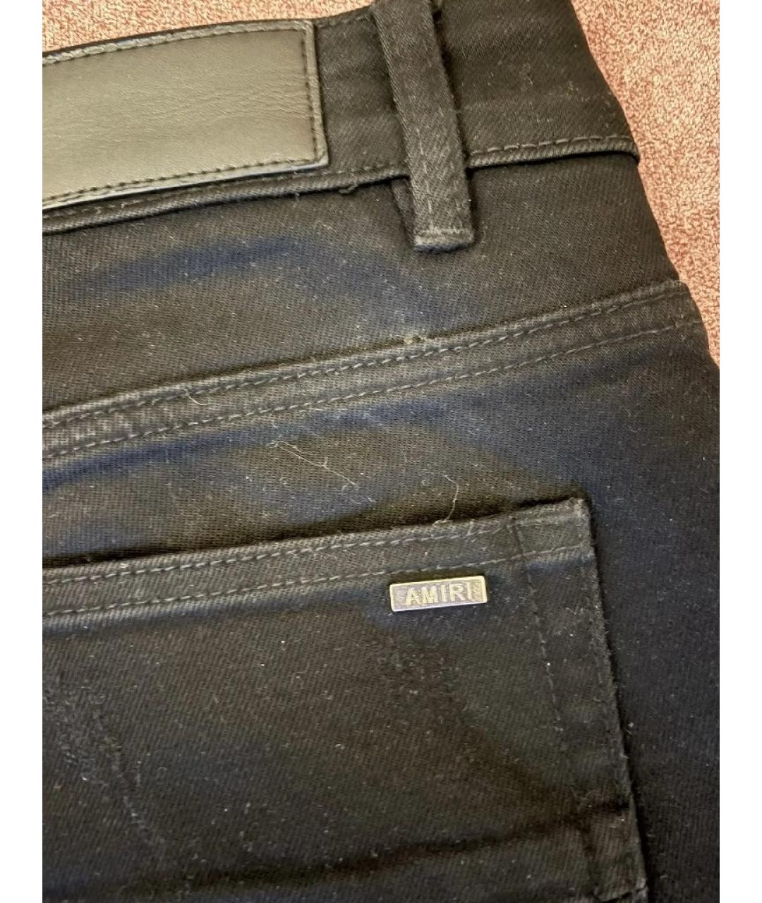 AMIRI Черные хлопковые джинсы скинни, фото 4
