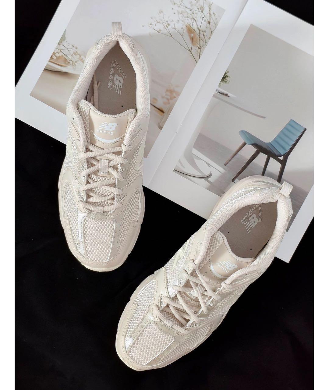 NEW BALANCE Бежевые текстильные кроссовки, фото 6