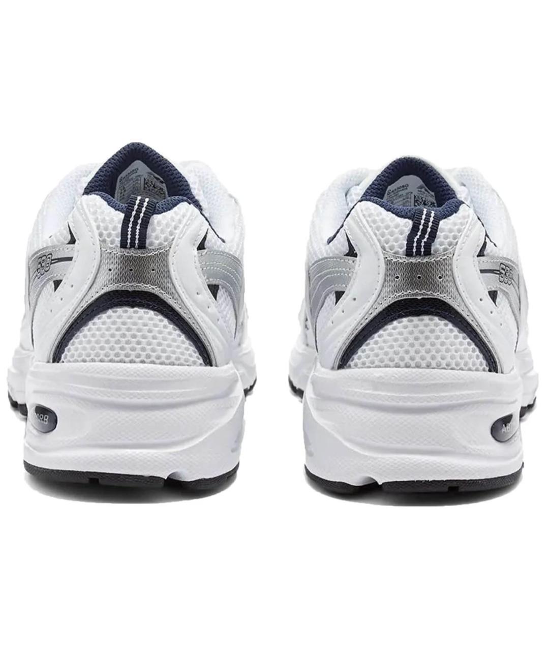 NEW BALANCE Белые текстильные кроссовки, фото 5