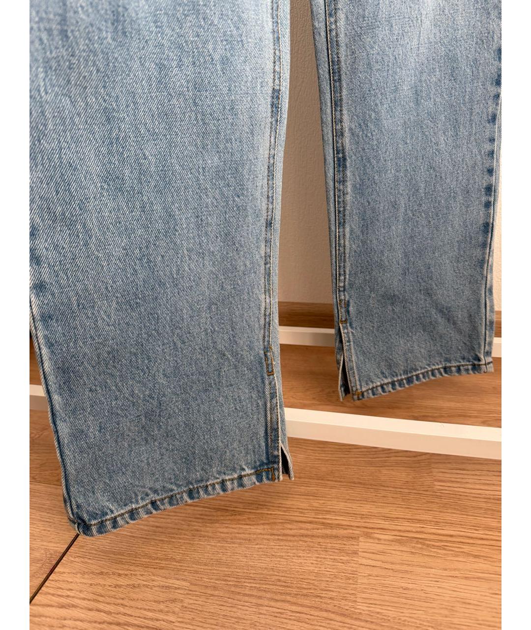 GUCCI Синие хлопковые прямые джинсы, фото 5