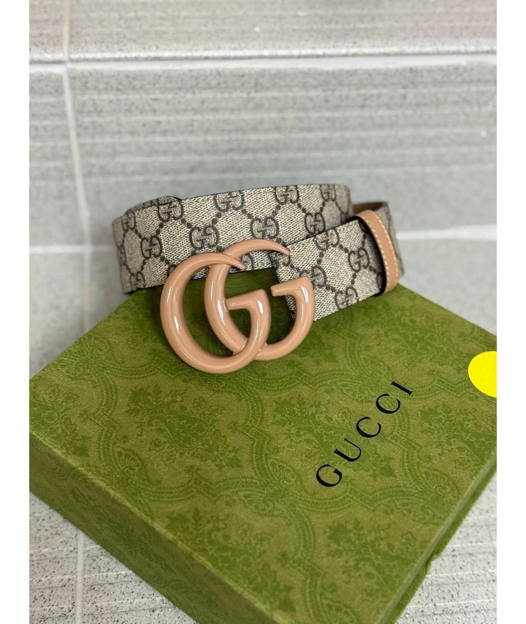 GUCCI Бежевый ремень, фото 6