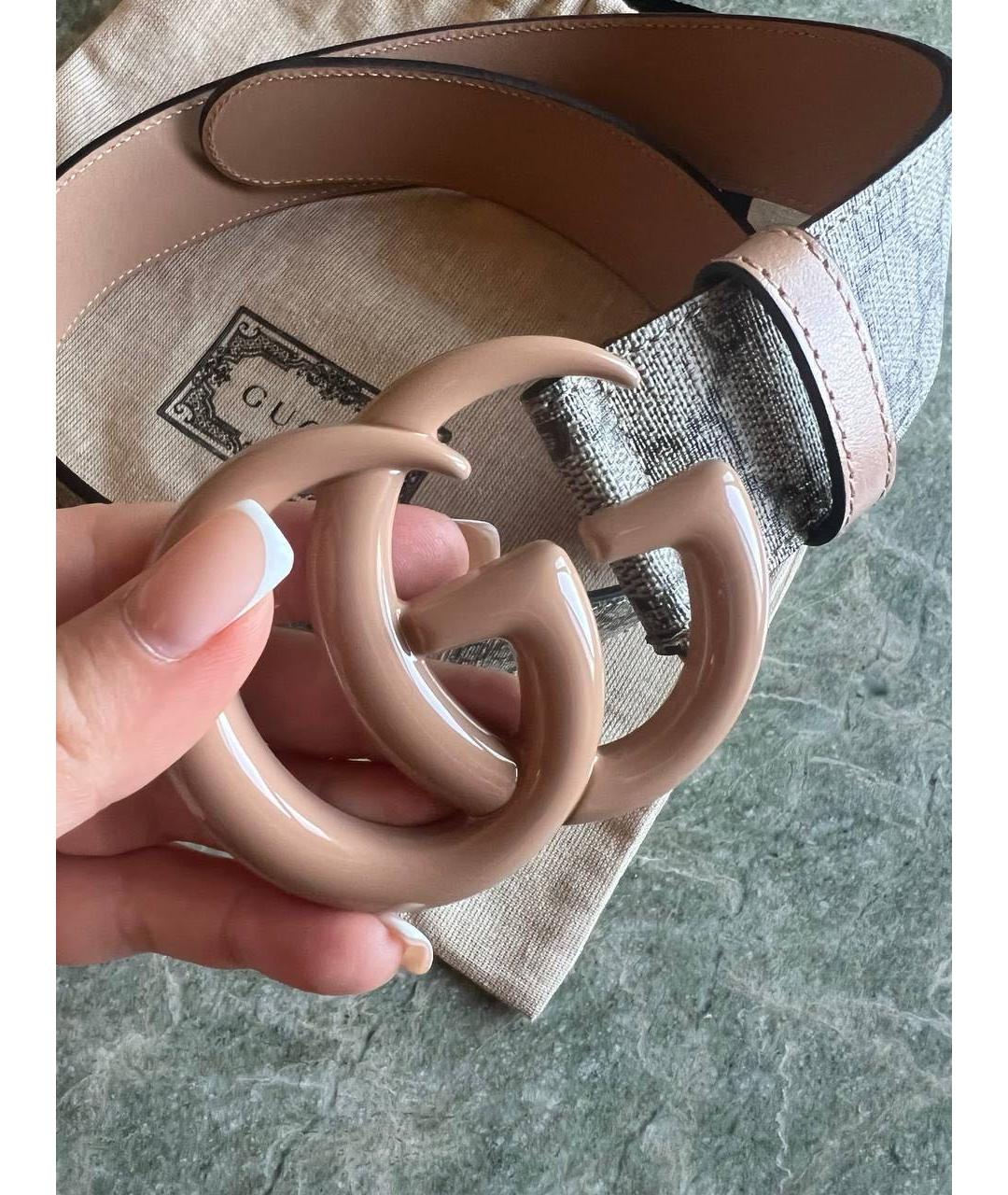 GUCCI Бежевый ремень, фото 3