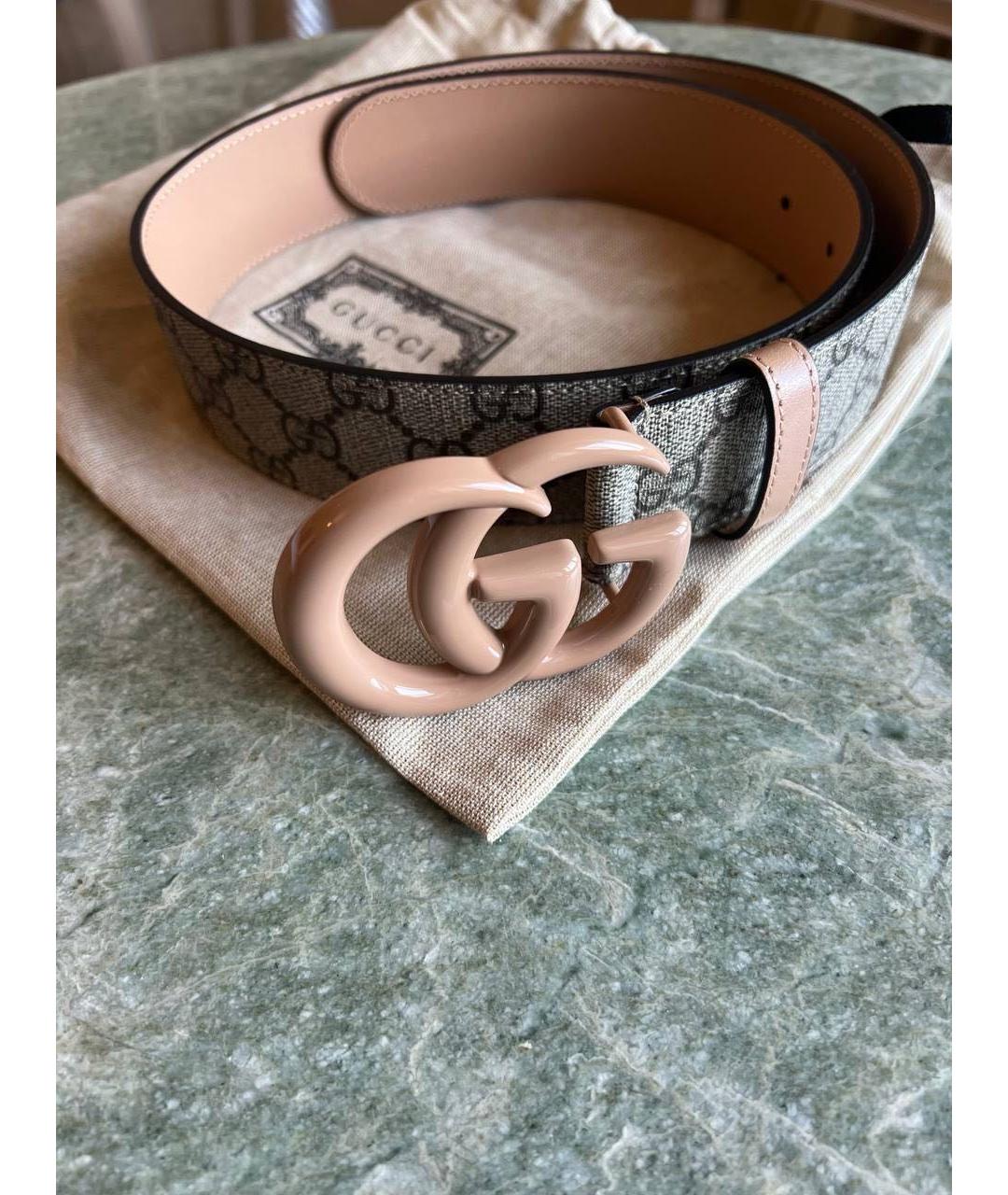 GUCCI Бежевый ремень, фото 2
