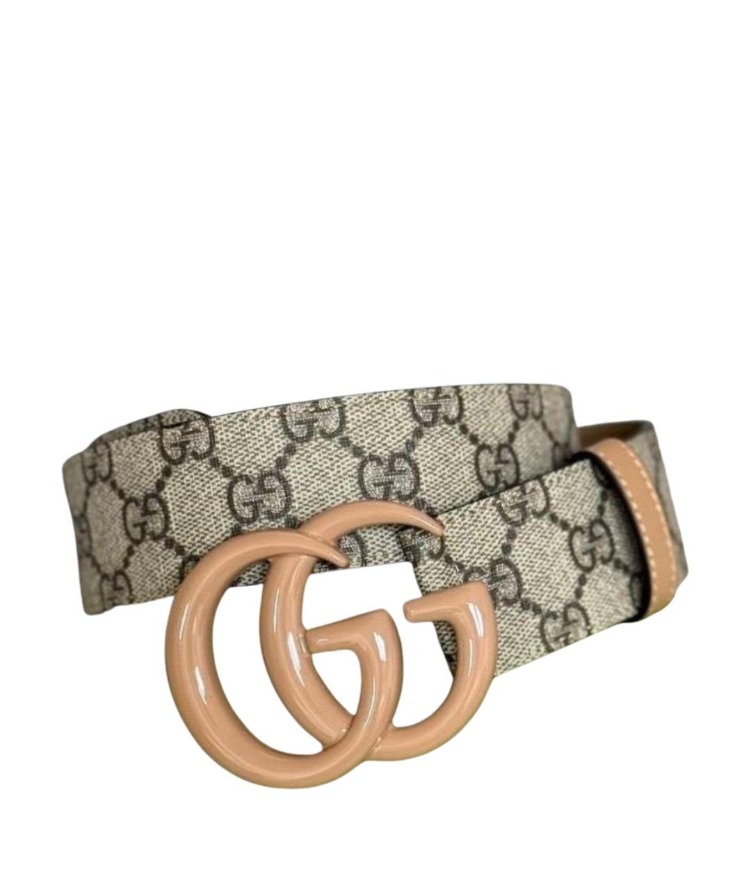 GUCCI Бежевый ремень, фото 1