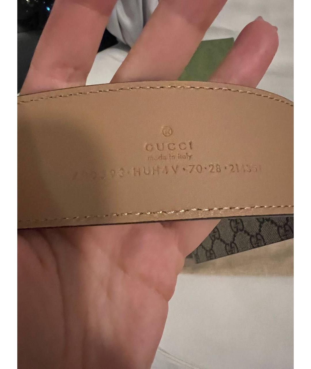 GUCCI Бежевый ремень, фото 5