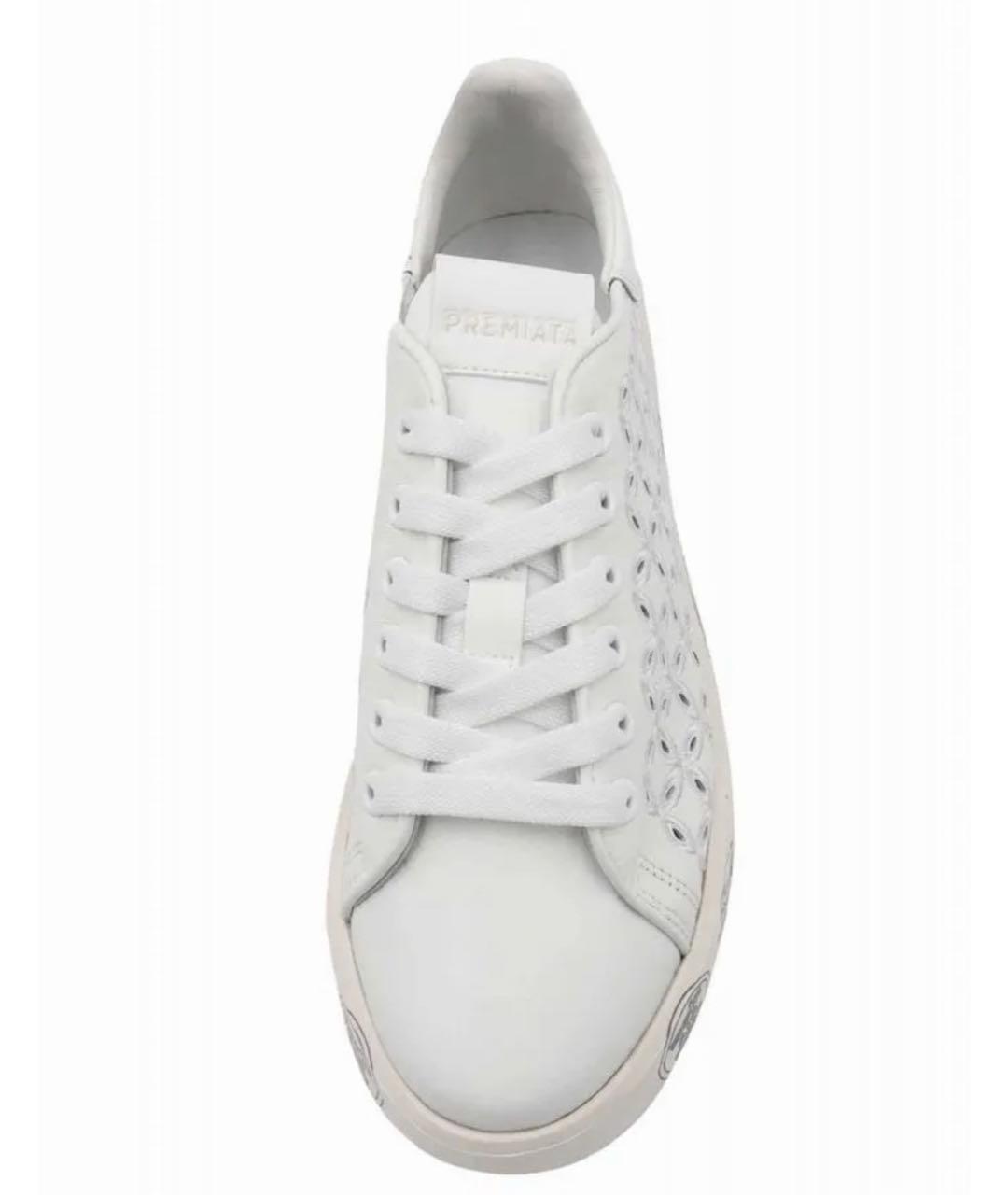 PREMIATA Белые кожаные кроссовки, фото 2