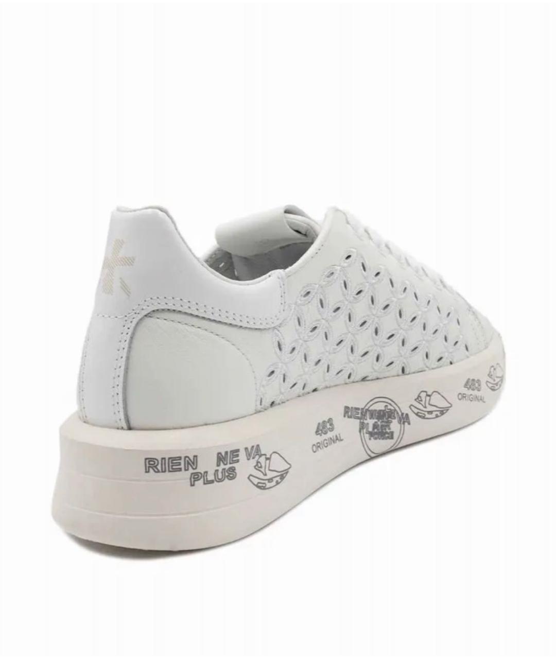 PREMIATA Белые кожаные кроссовки, фото 4