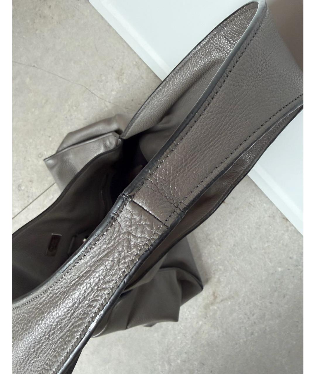 TOM FORD Антрацитовая кожаная сумка тоут, фото 6