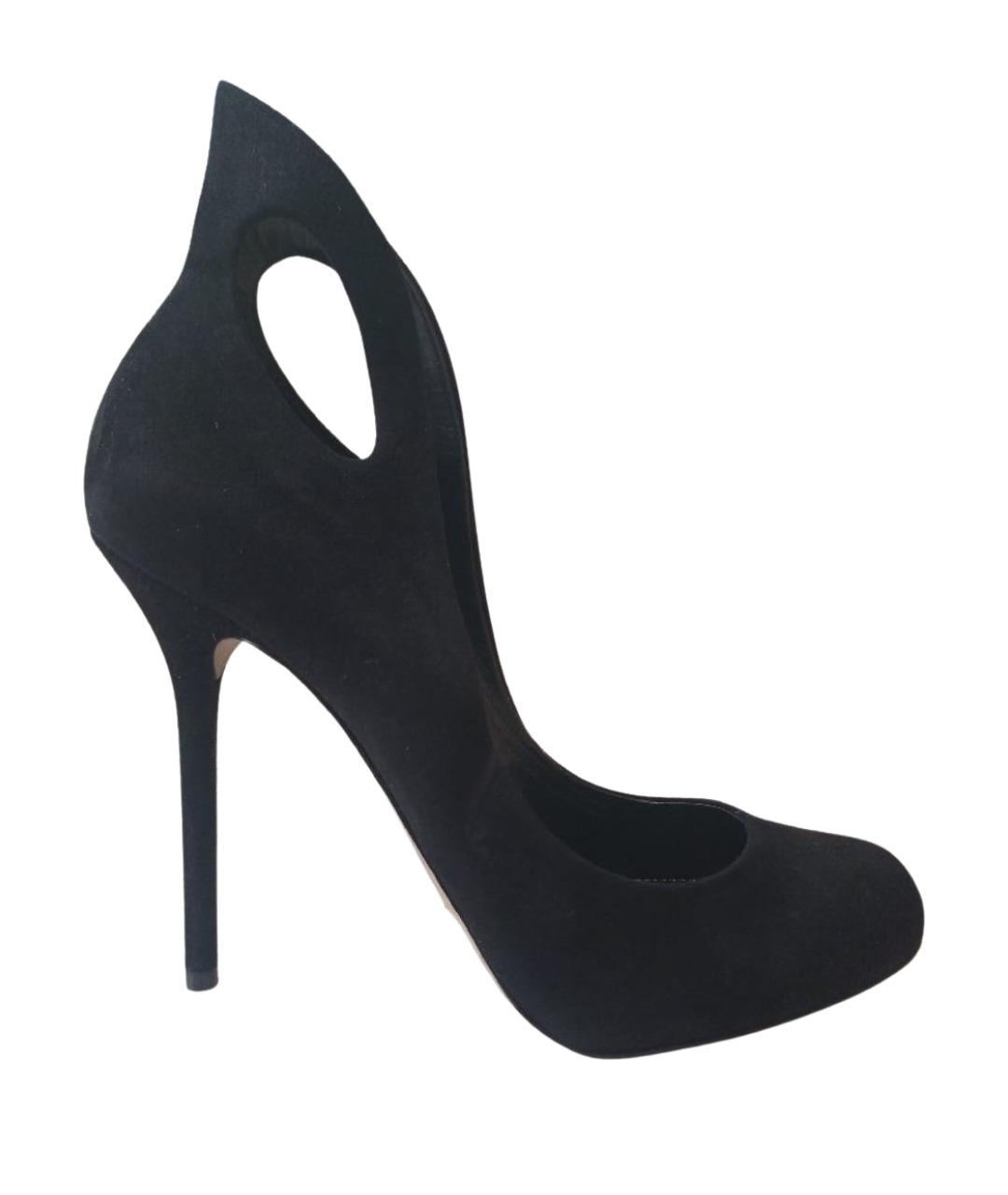 SERGIO ROSSI Черные замшевые туфли, фото 1