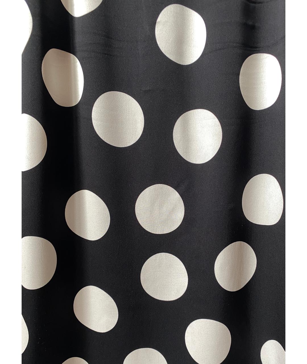 DOLCE&GABBANA Черное шелковое повседневное платье, фото 5