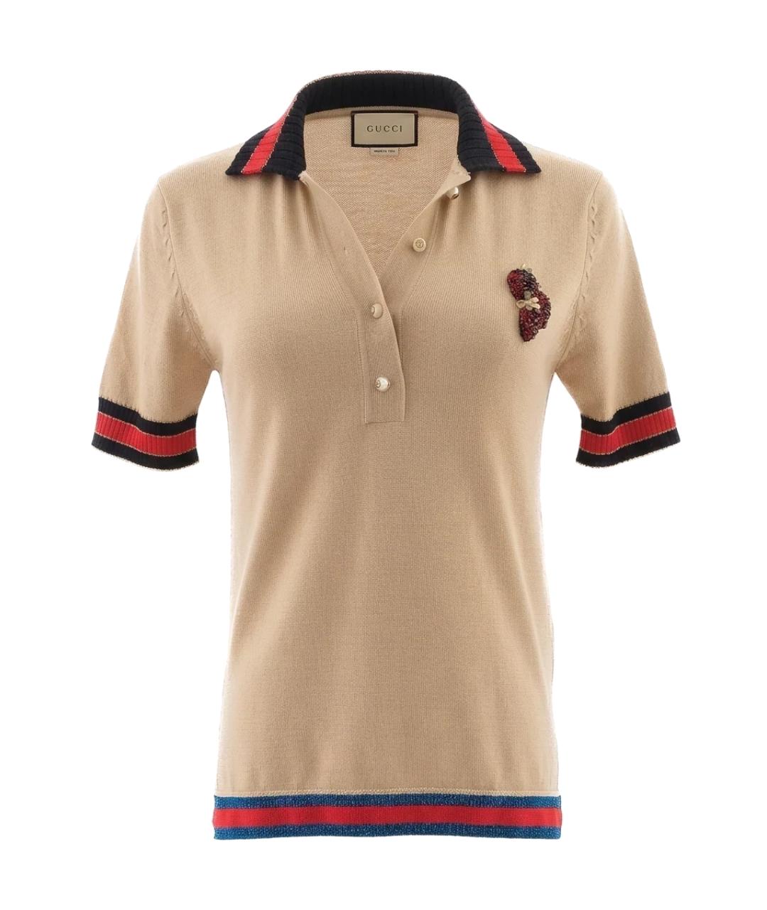 GUCCI Оранжевый шерстяной джемпер / свитер, фото 8