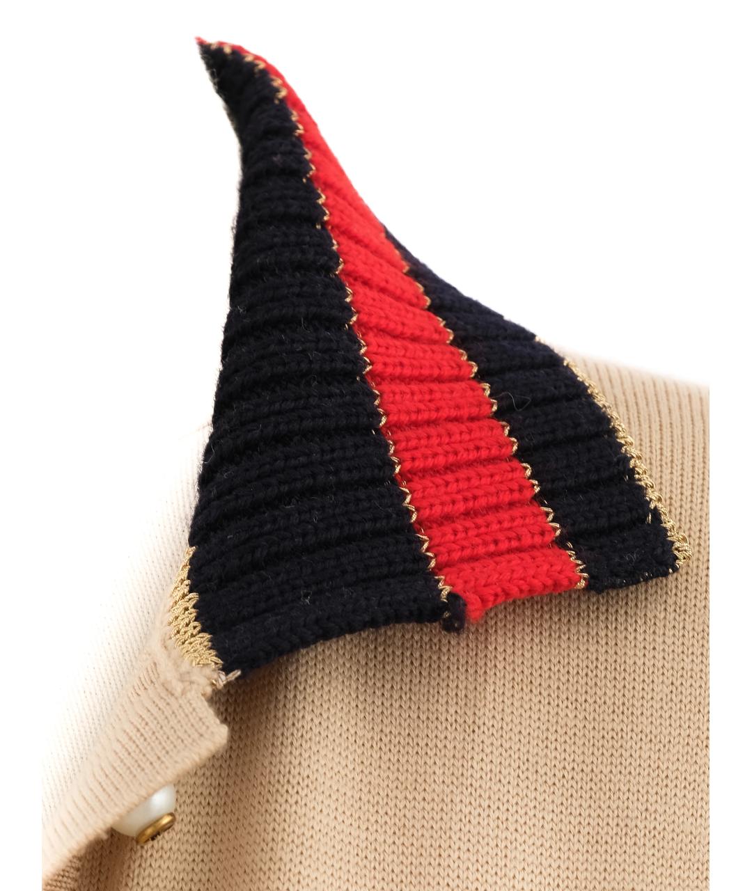 GUCCI Оранжевая шерстяная футболка, фото 7