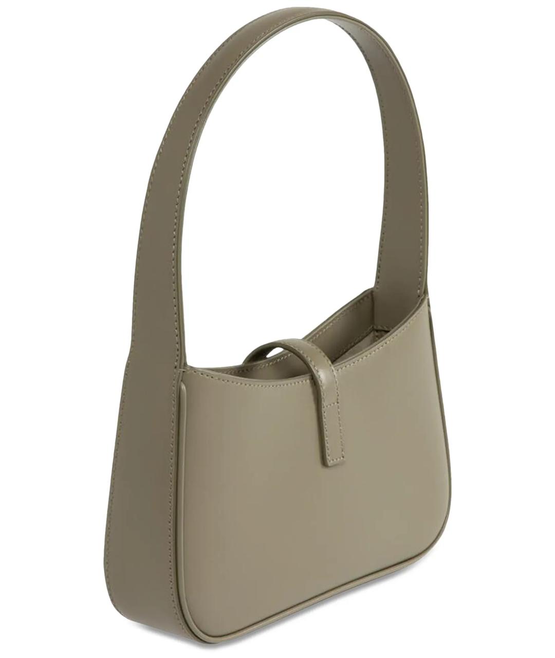 SAINT LAURENT Зеленая кожаная сумка через плечо, фото 2