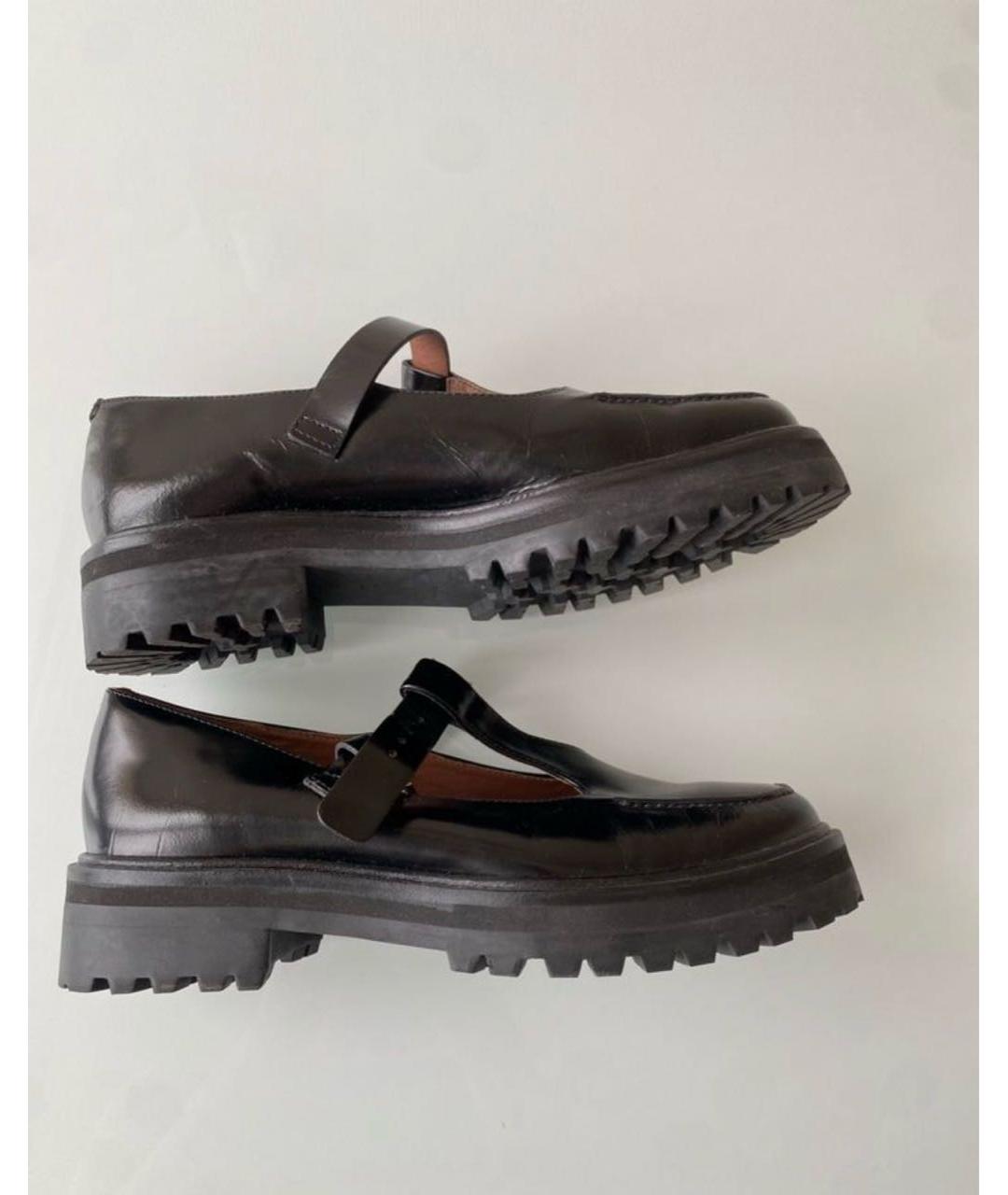 REFORMATION Черные кожаные лоферы, фото 6