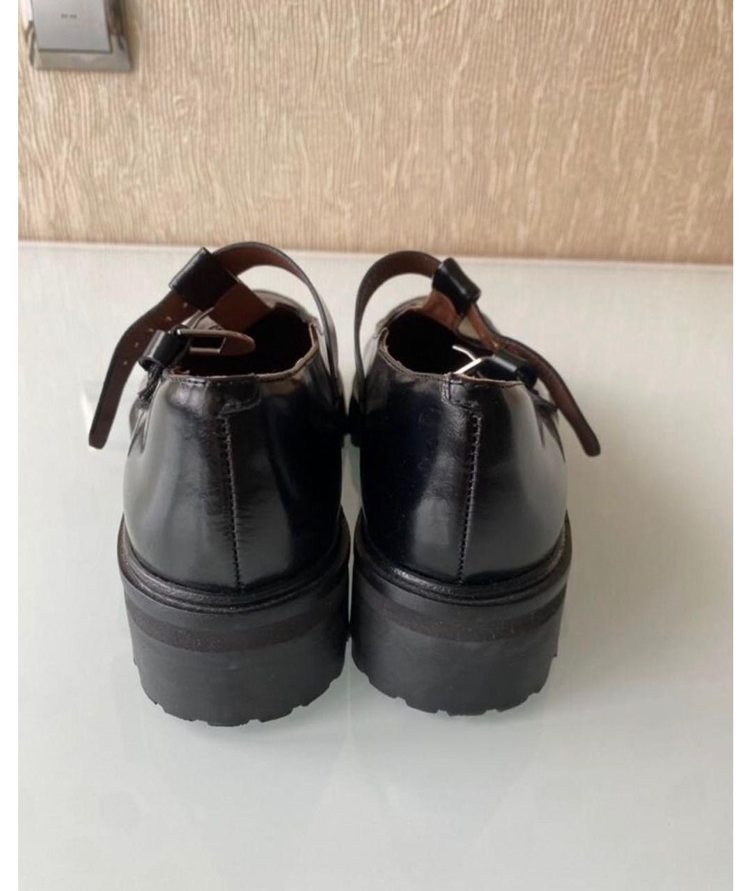 REFORMATION Черные кожаные лоферы, фото 4