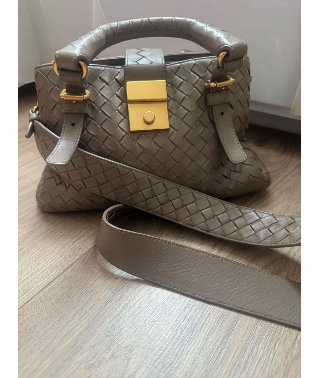 BOTTEGA VENETA Бежевая кожаная сумка через плечо, фото 5