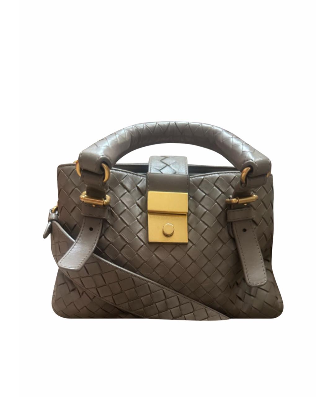BOTTEGA VENETA Бежевая кожаная сумка через плечо, фото 1