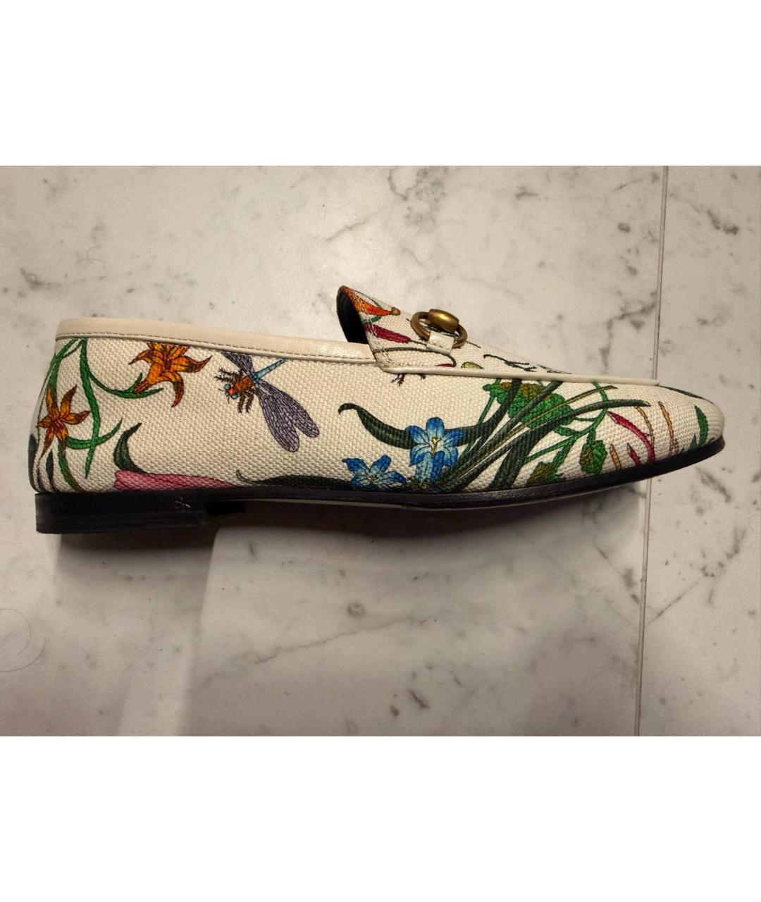 GUCCI Мульти текстильные лоферы, фото 9