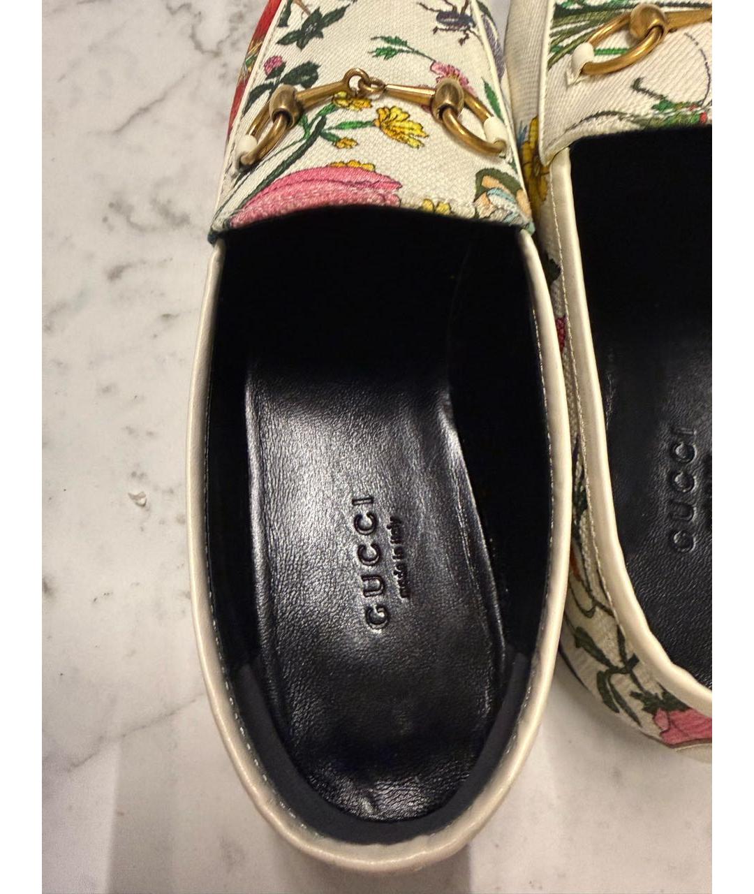 GUCCI Мульти текстильные лоферы, фото 6