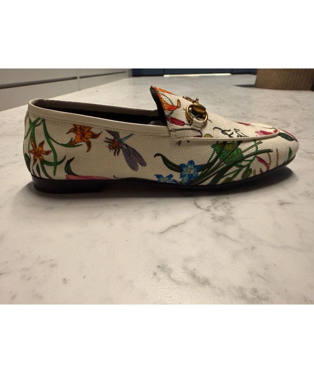 GUCCI Мульти текстильные лоферы, фото 8