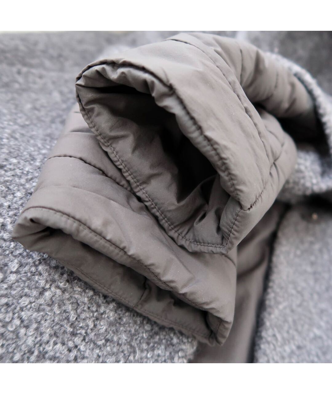 HERNO Антрацитовое шерстяное пальто, фото 6