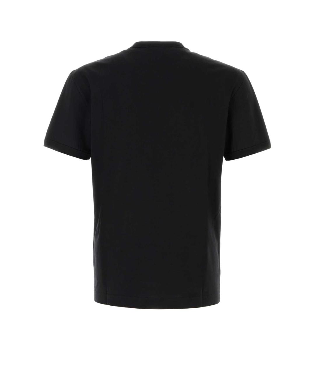 DOLCE&GABBANA Черная хлопковая футболка, фото 2
