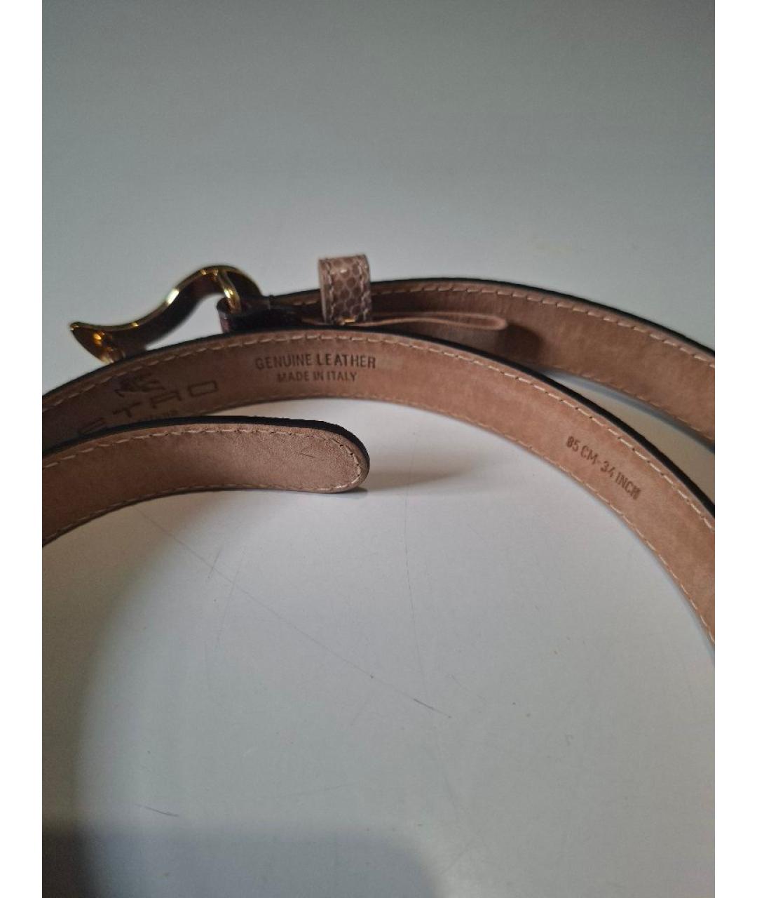 ETRO Коричневый кожаный ремень, фото 3