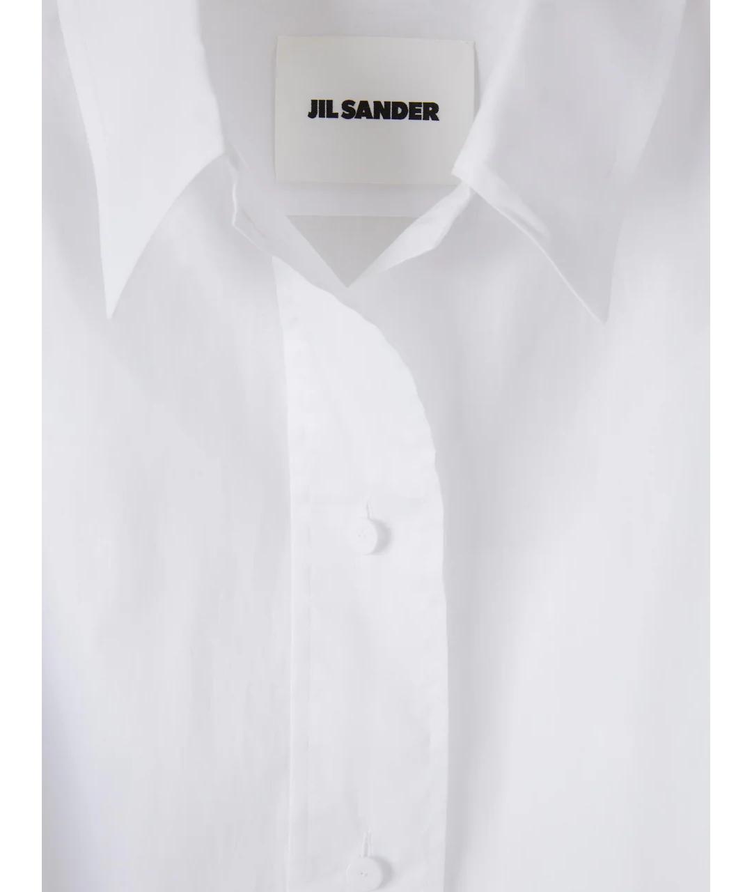 JIL SANDER Белая хлопковая рубашка, фото 3