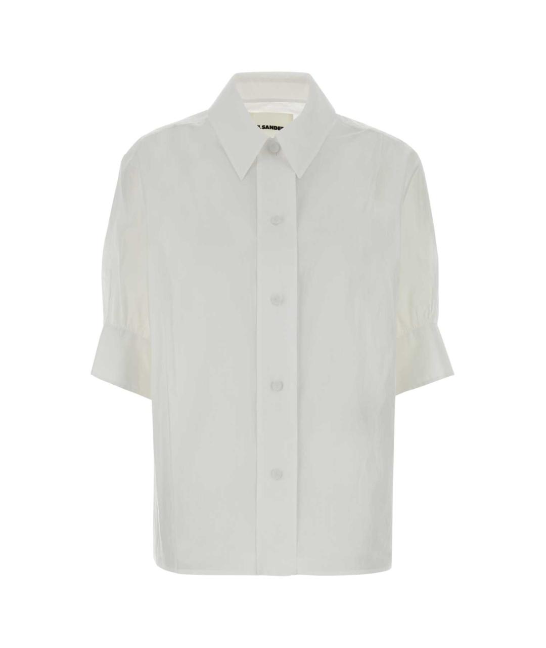JIL SANDER Белая хлопковая рубашка, фото 1