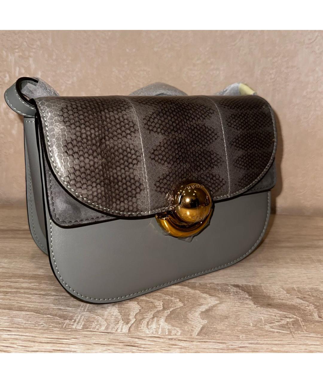 FURLA Хаки кожаная сумка через плечо, фото 2