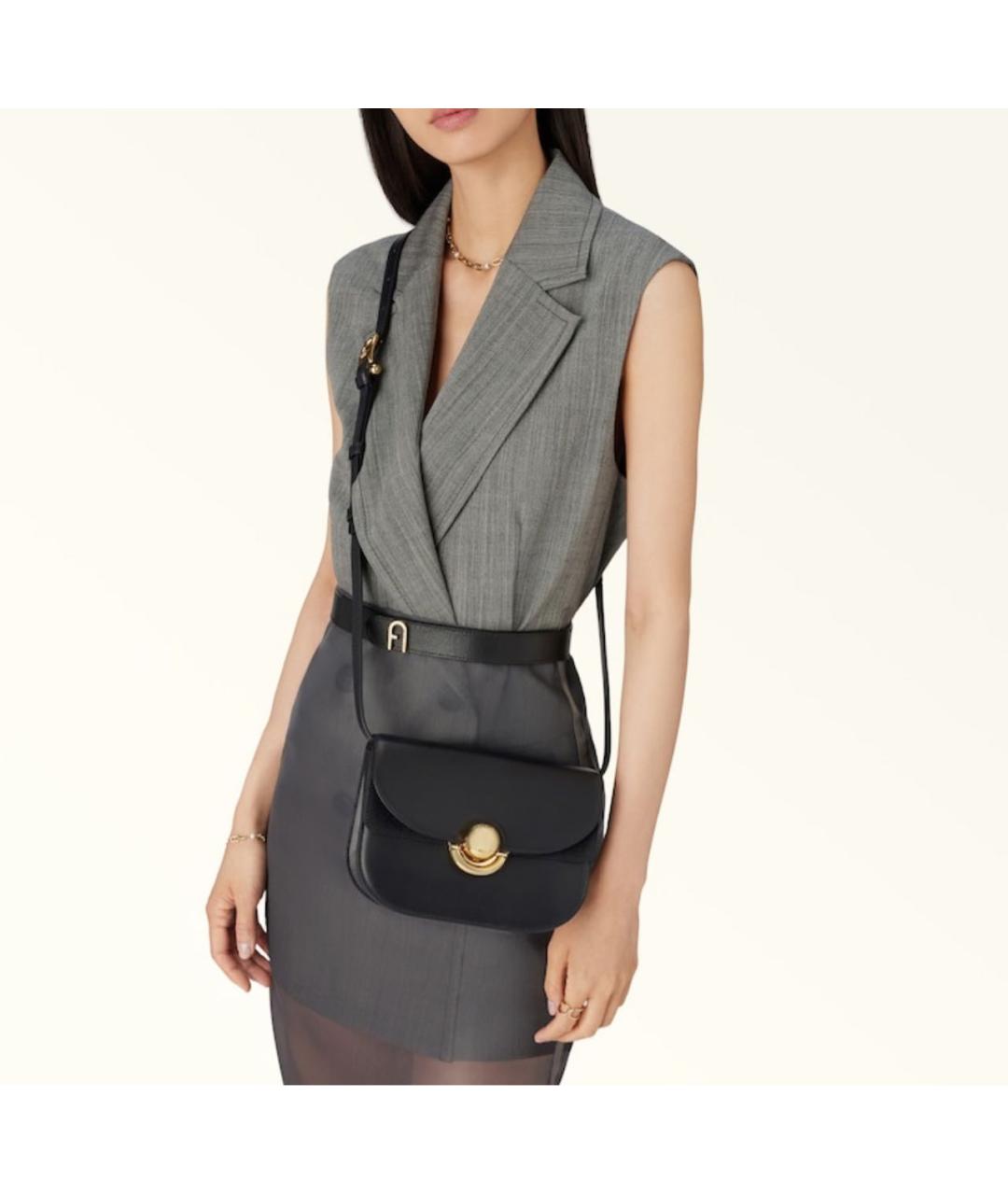 FURLA Хаки кожаная сумка через плечо, фото 5