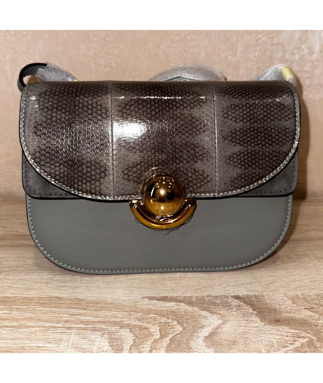 FURLA Хаки кожаная сумка через плечо, фото 7