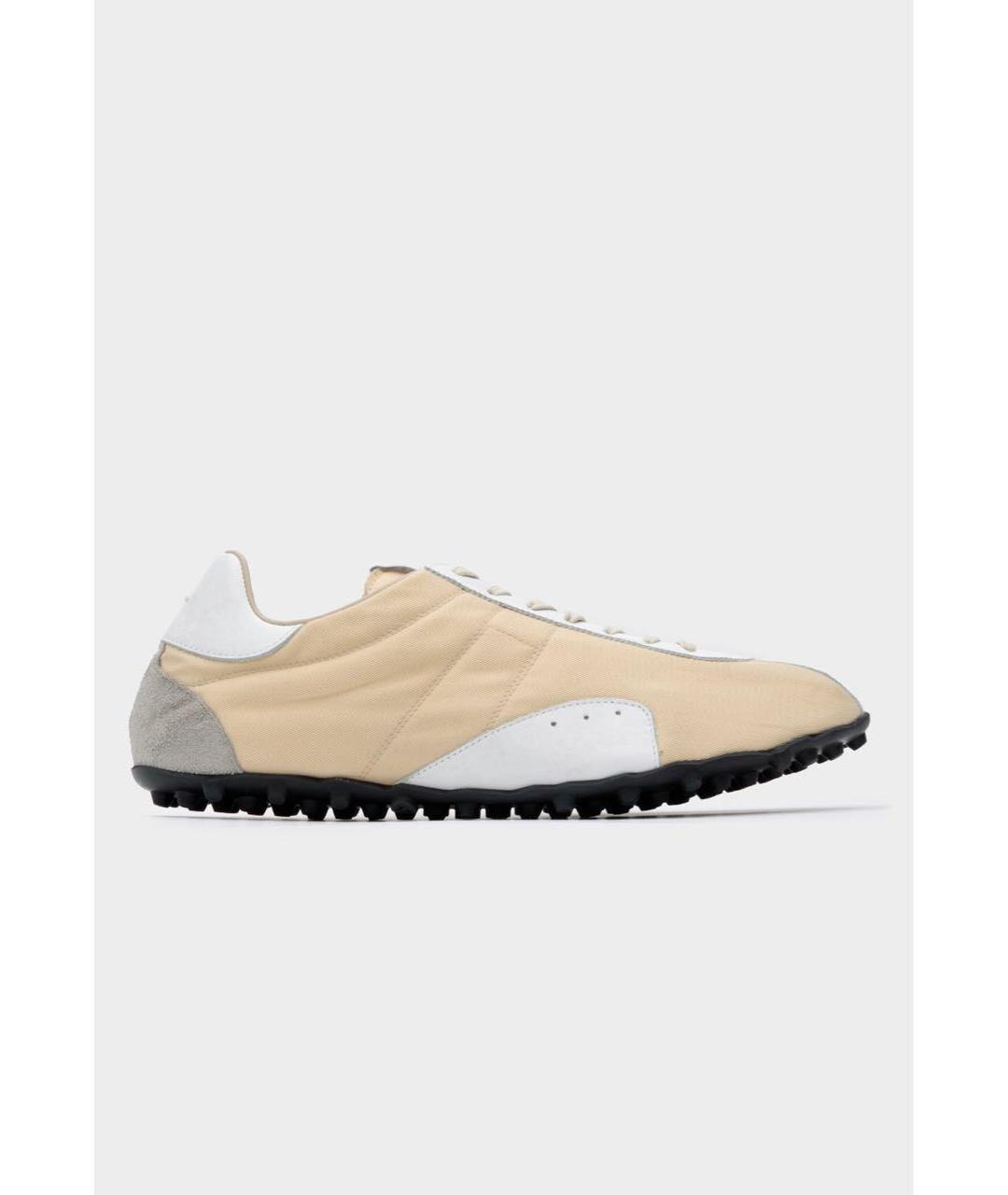 MAISON MARGIELA Бежевые низкие кроссовки / кеды, фото 4