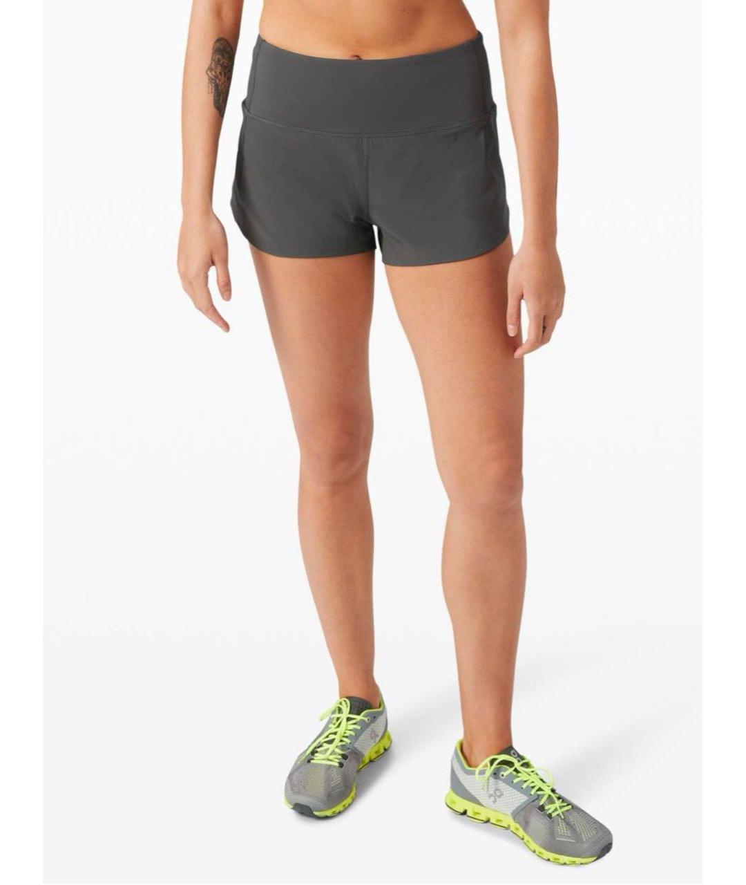 Lululemon Хаки полиэстеровые шорты, фото 7