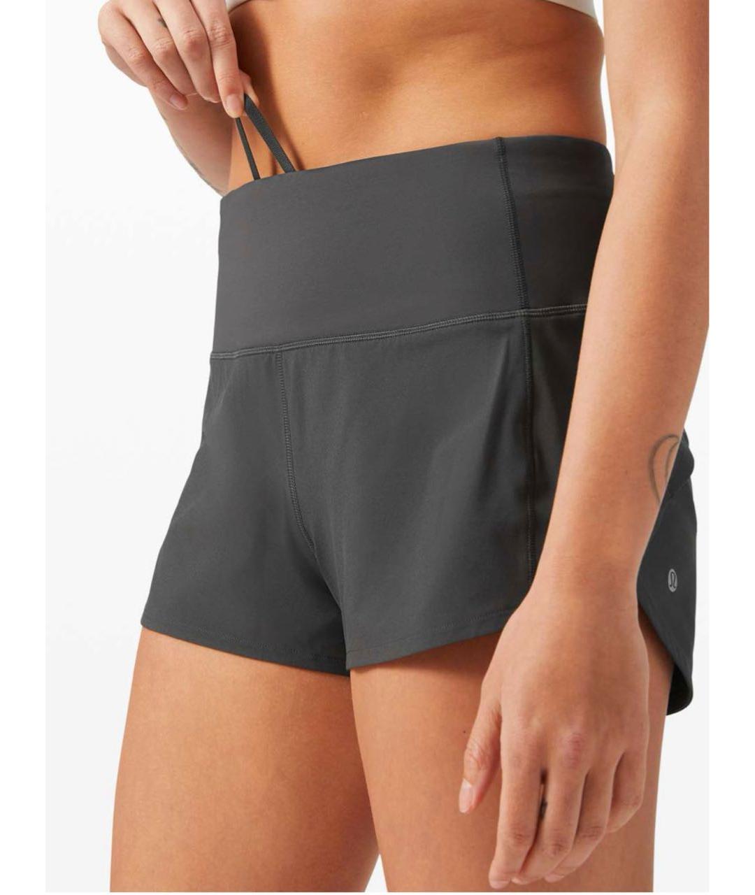 Lululemon Хаки полиэстеровые шорты, фото 6