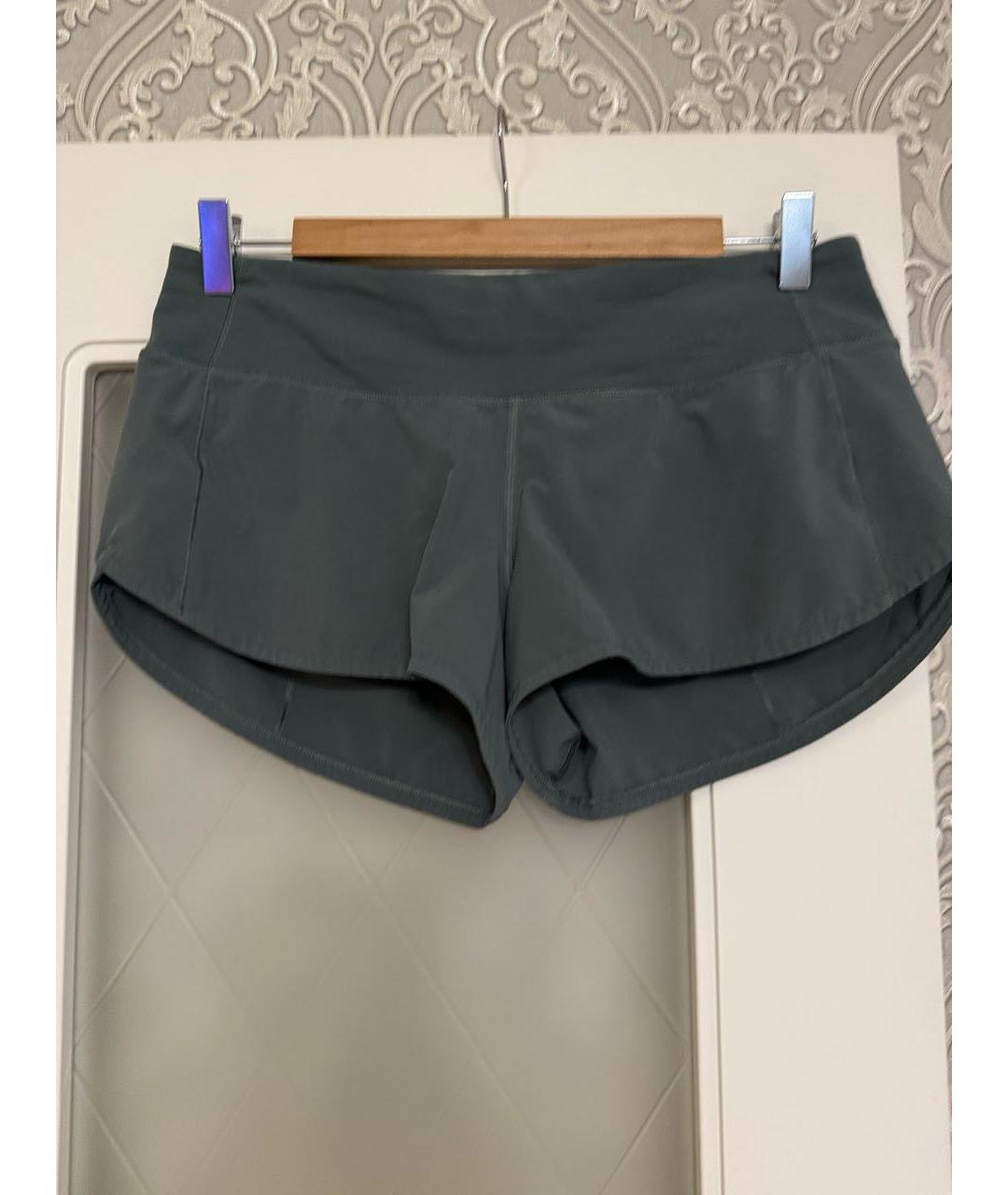 Lululemon Хаки полиэстеровые шорты, фото 8