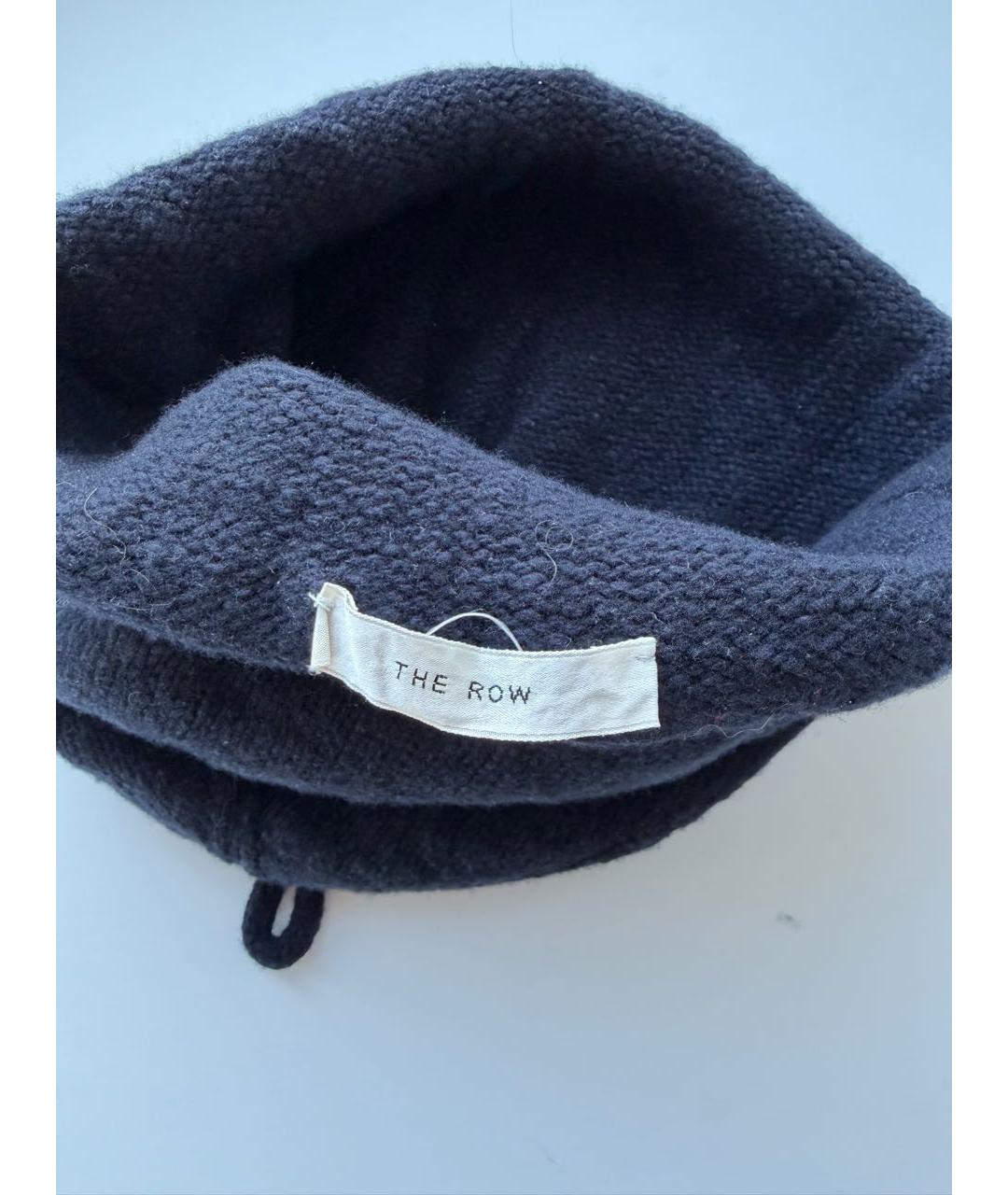 THE ROW Темно-синяя шерстяная шапка, фото 3