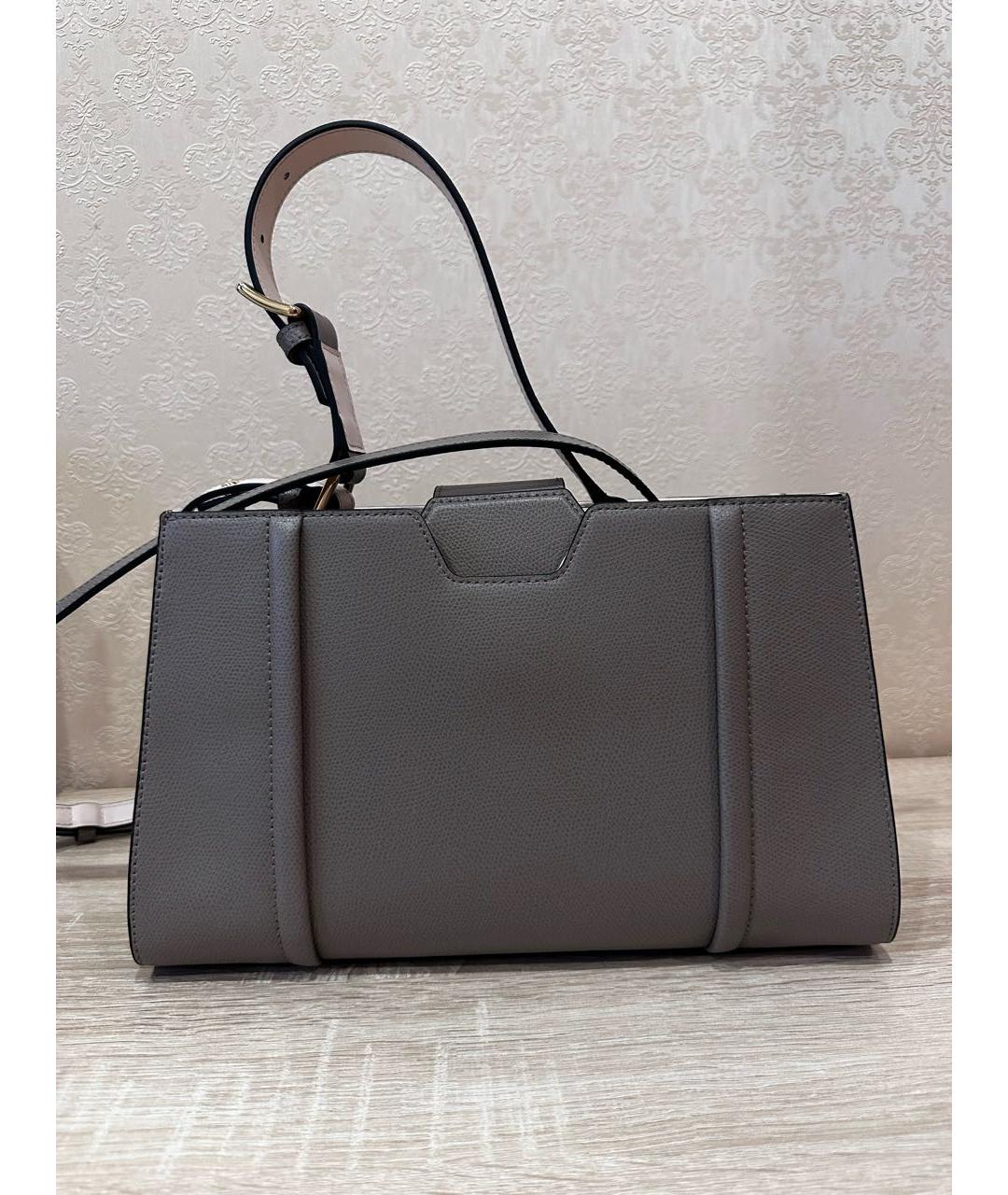 FURLA Серая кожаная сумка через плечо, фото 3