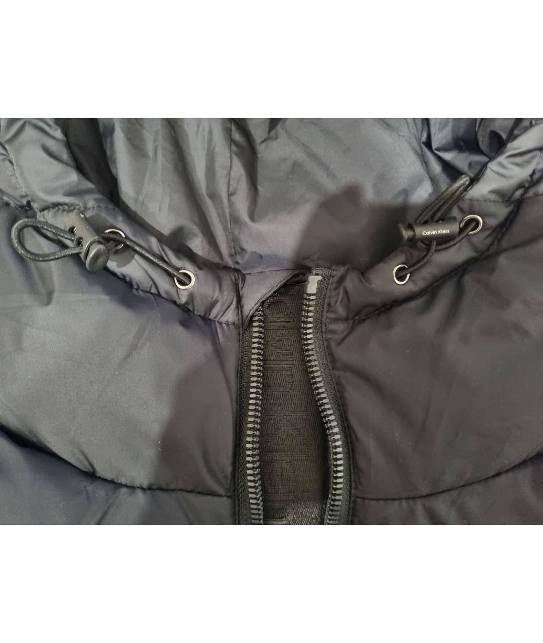 CALVIN KLEIN Черный пуховик, фото 3