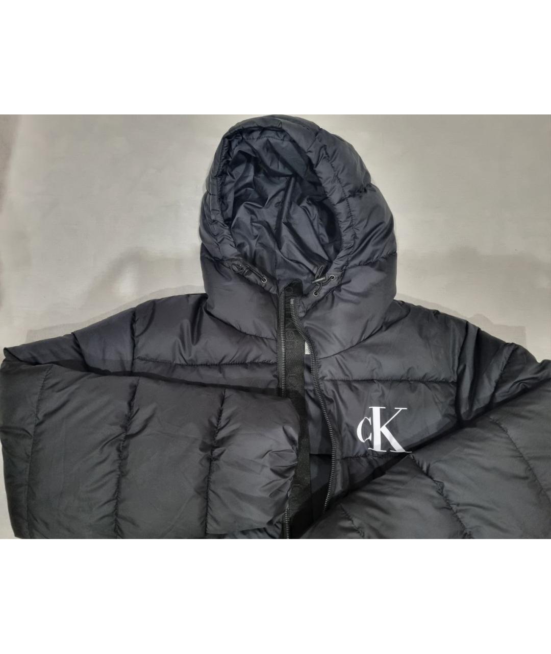 CALVIN KLEIN Черный пуховик, фото 4