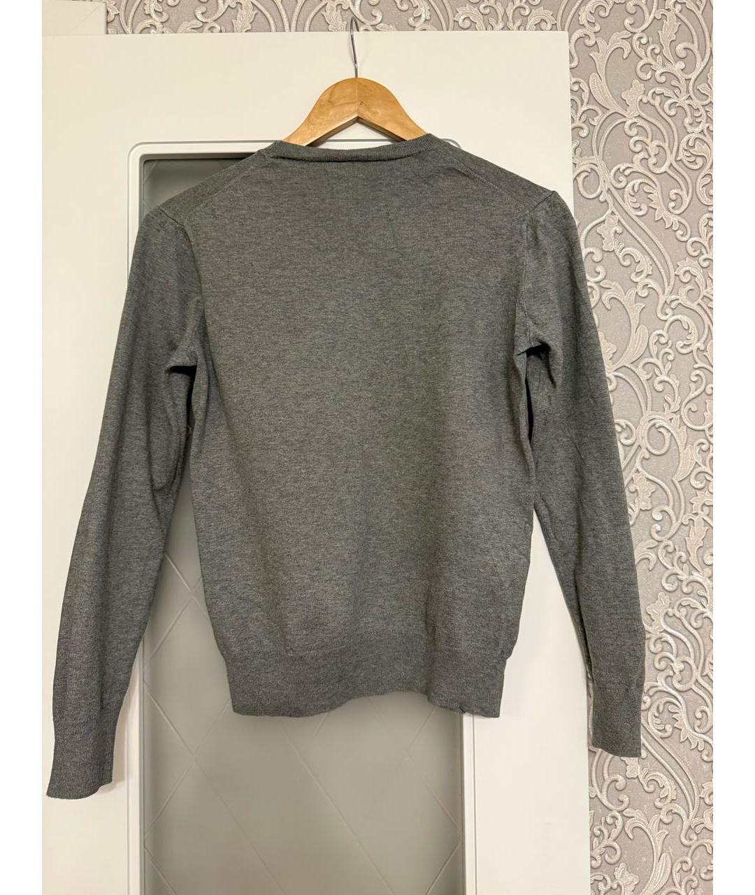 POLO RALPH LAUREN Серый хлопковый джемпер / свитер, фото 2