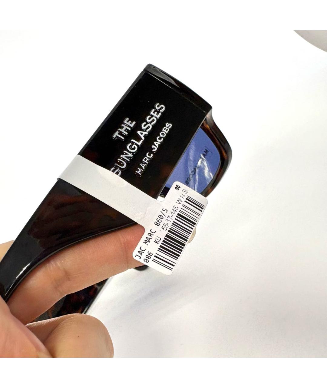 MARC JACOBS Коричневые пластиковые солнцезащитные очки, фото 6