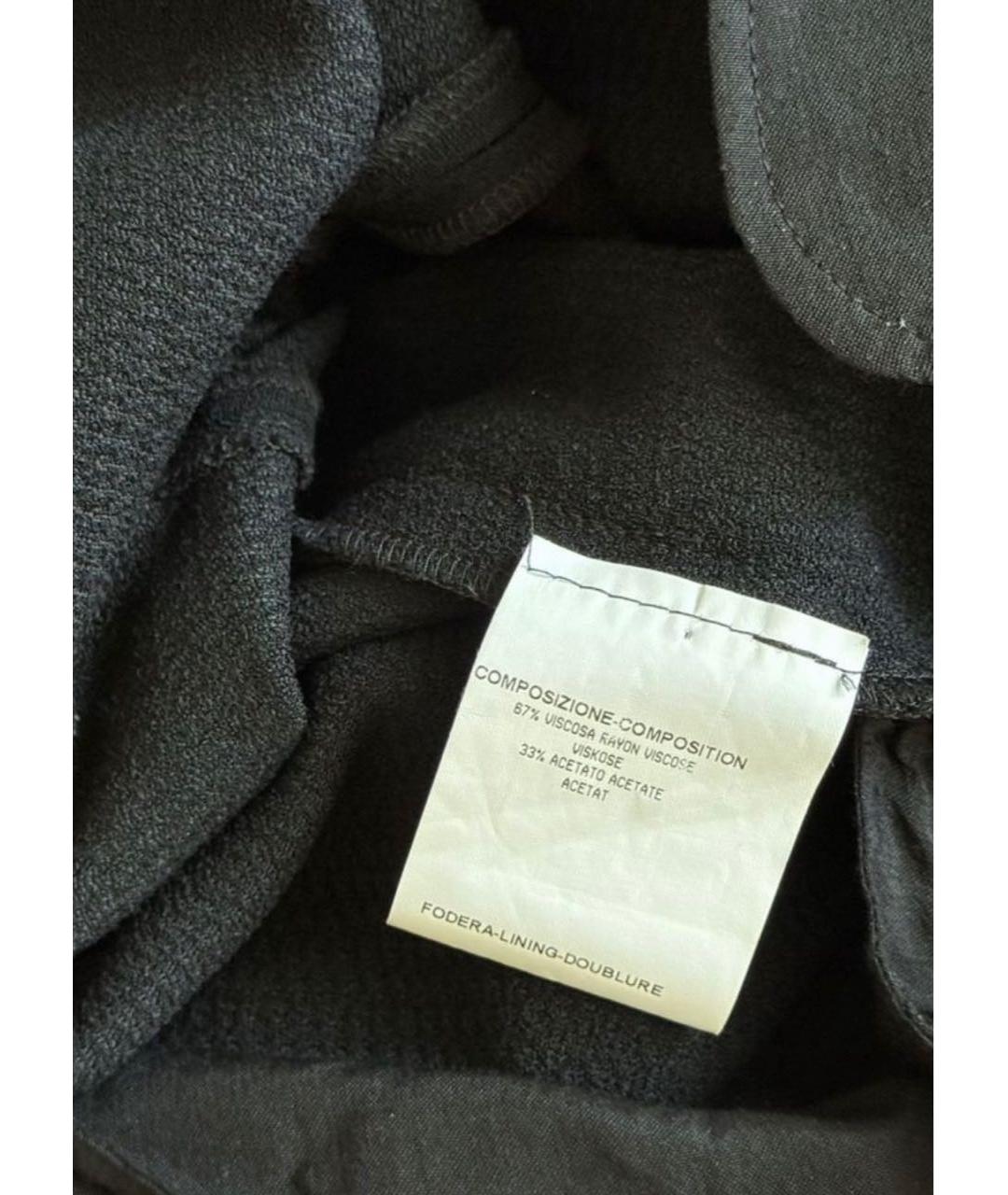 SAINT LAURENT Черные вискозные брюки узкие, фото 3