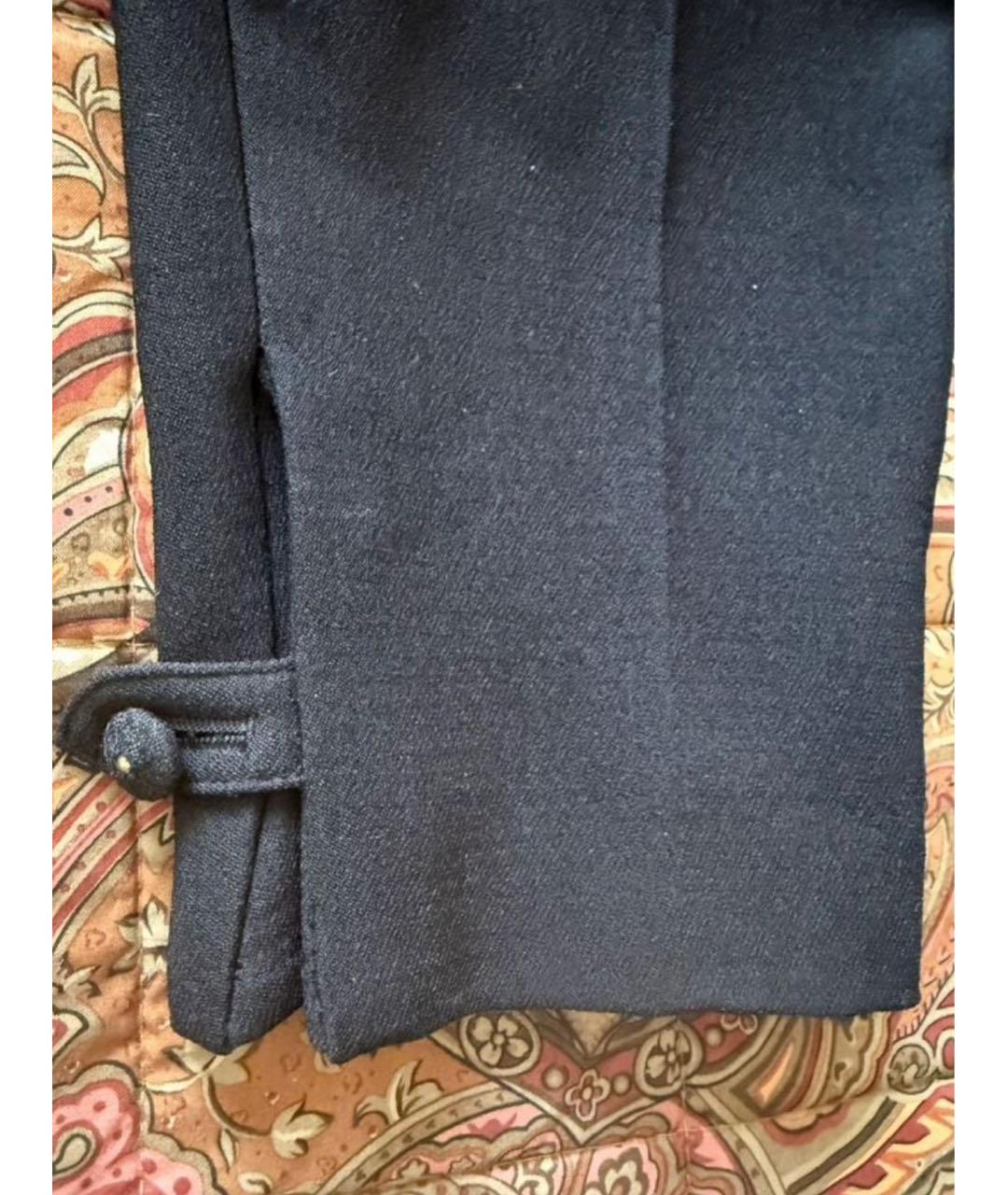 SAINT LAURENT Черные вискозные брюки узкие, фото 6