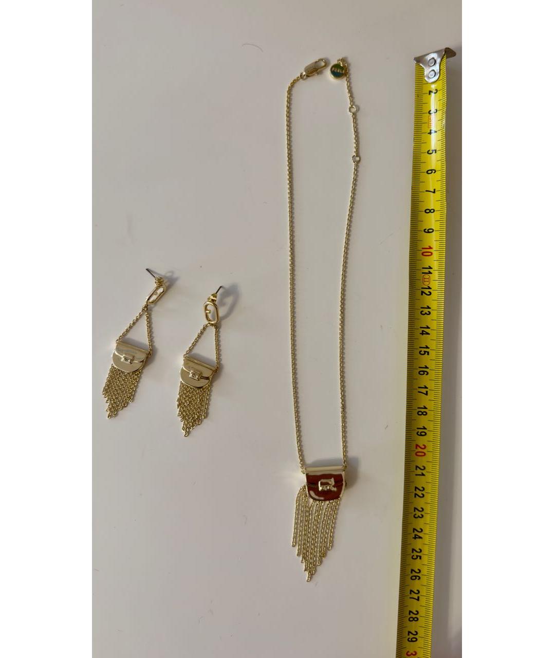 FURLA Золотой металлический комплект, фото 4