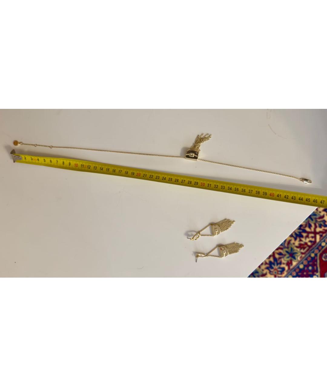 FURLA Золотой металлический комплект, фото 6