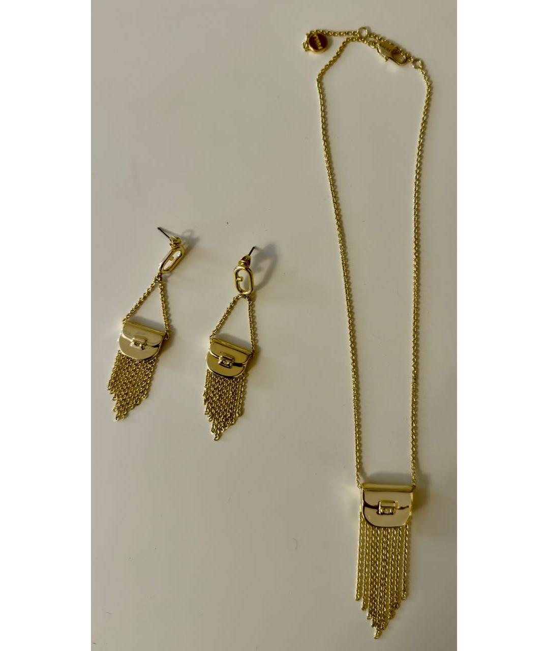 FURLA Золотой металлический комплект, фото 7